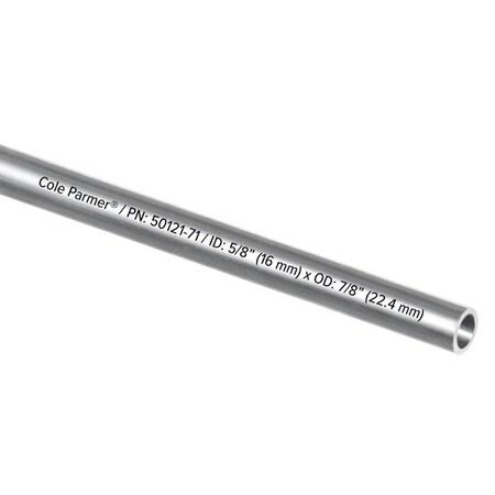 Cole-Parmer Food, Milk, and Dairy Tubing, 5/8in ID x 7/8in OD; 50 Ft 4442605